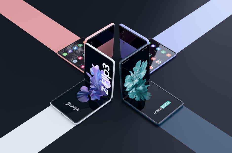 Концепция Samsung Galaxy Z Flip 3-Snoreyn x LetsGoDigital-Samsung устанавливает большие планы по продажам складных Galaxy Z Fold 3 и Flip 3